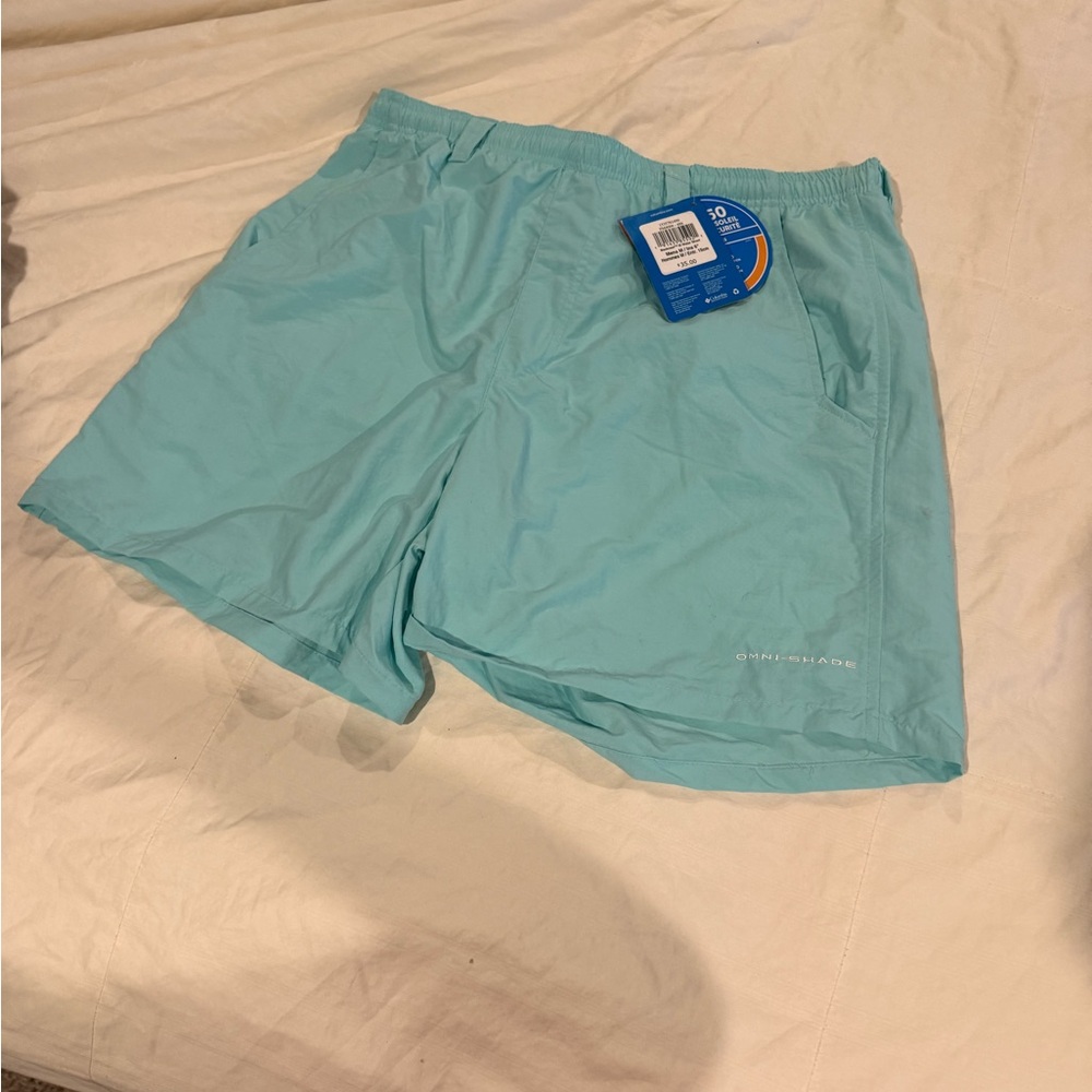 Columbia Aqua Blue Men's Swim Trunks